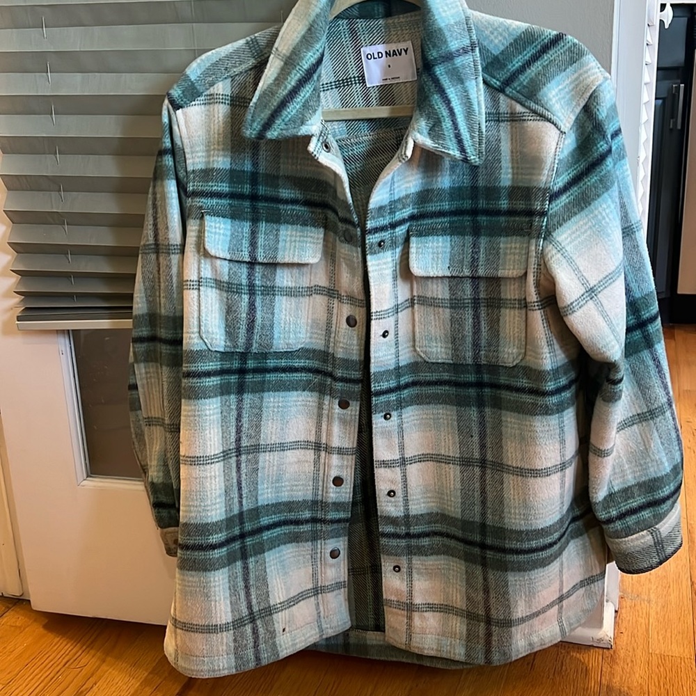Old navy teal shacket